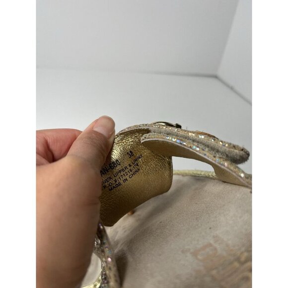 Algeria Women’s Thong Sandals/EUC/Size Euro38-US8/Gold & Multicolor Metallic - Picture 6 of 6